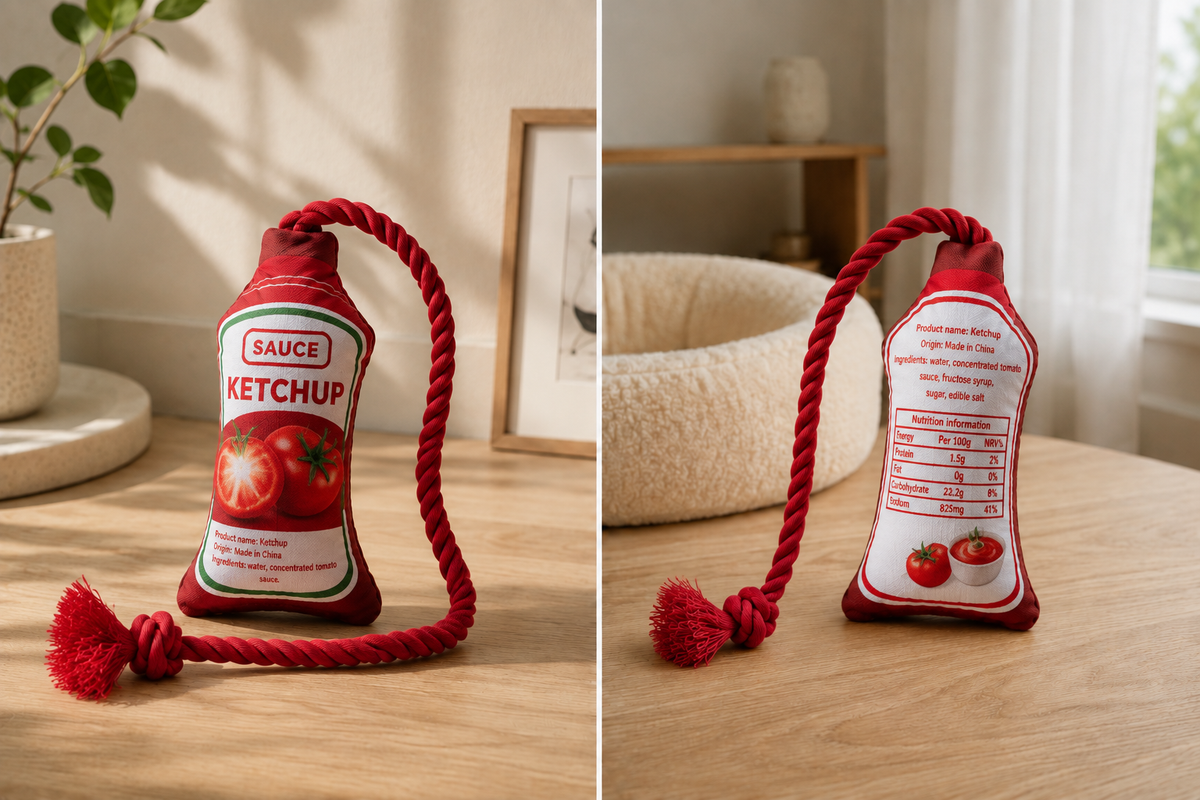 Sauce Please — Ketchup & Mayo Tug Toy