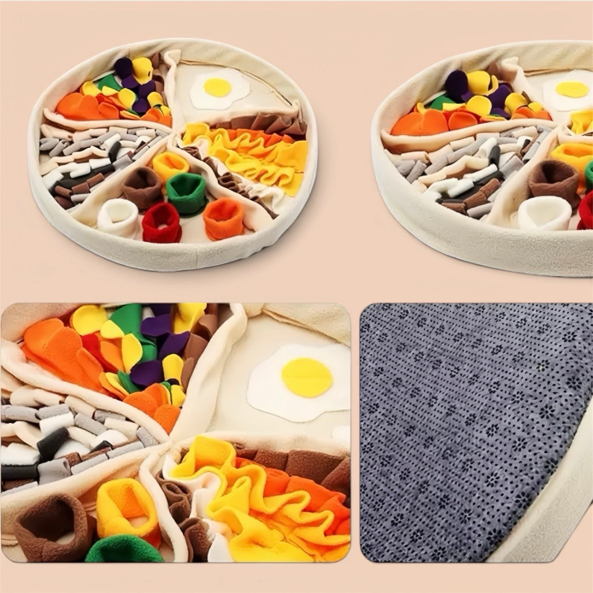 Pizza Night — Interactive Snuffle & Foraging Mat